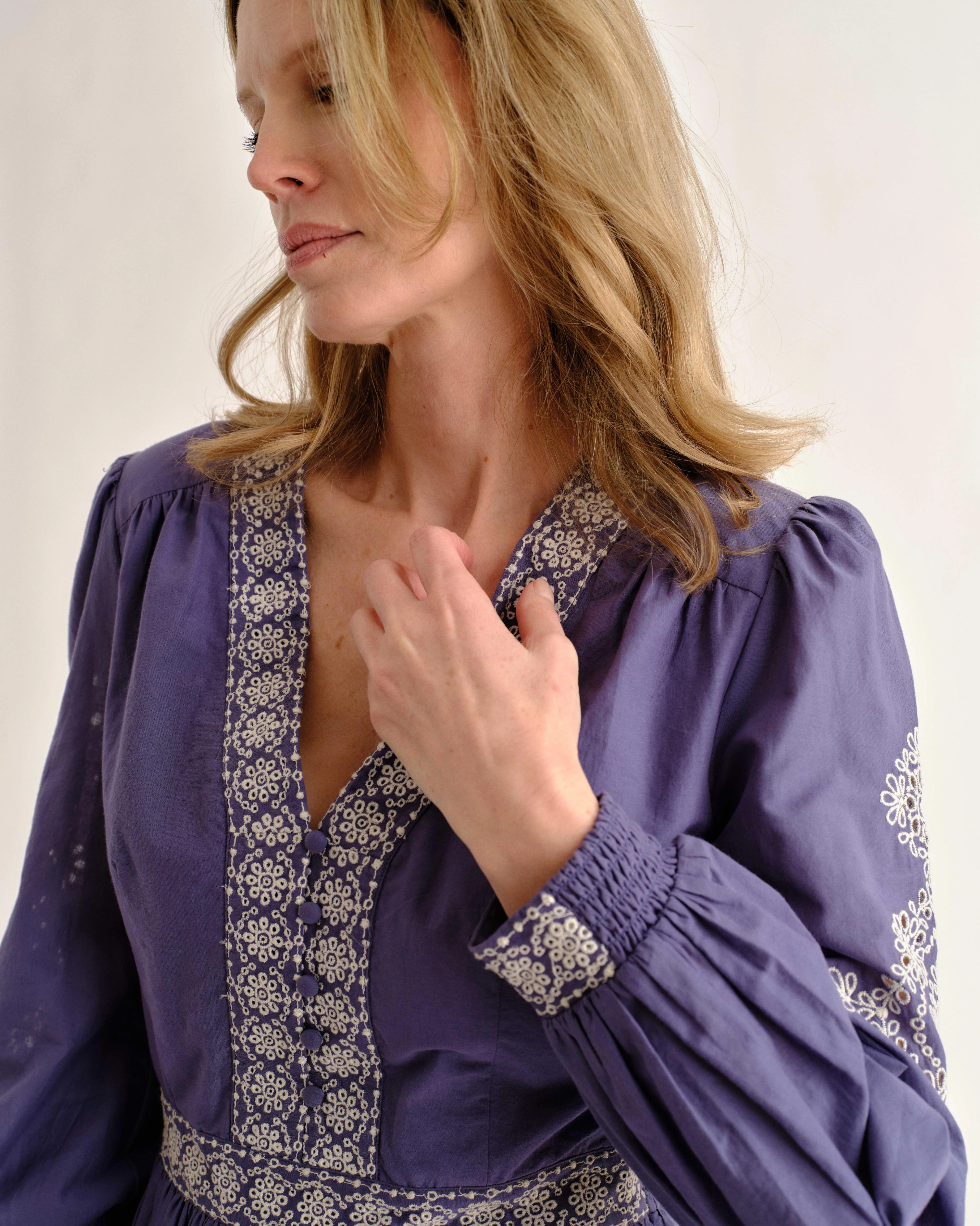SP26 Blake Mini Dress-Indigo - Image 3